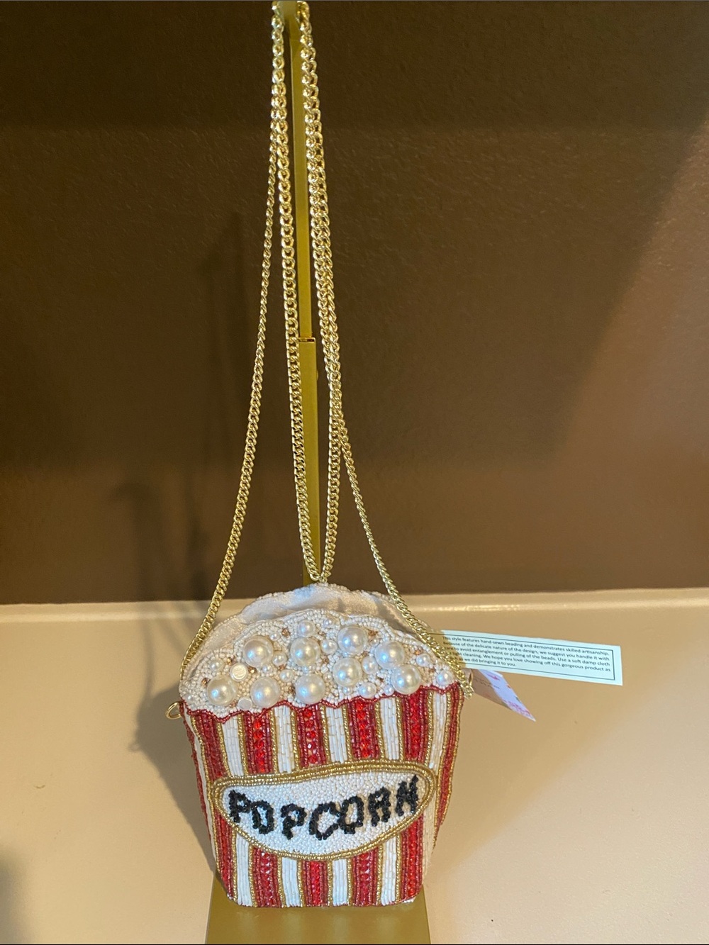 🍿 NWT Beaded Popcorn Crossbody Bag 🍿